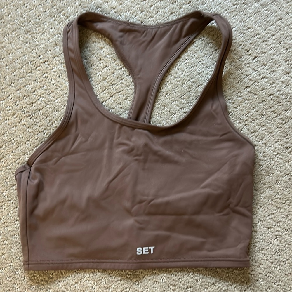 SET ACTIVE SPORTBODY T BACK BRA - SADDLE S